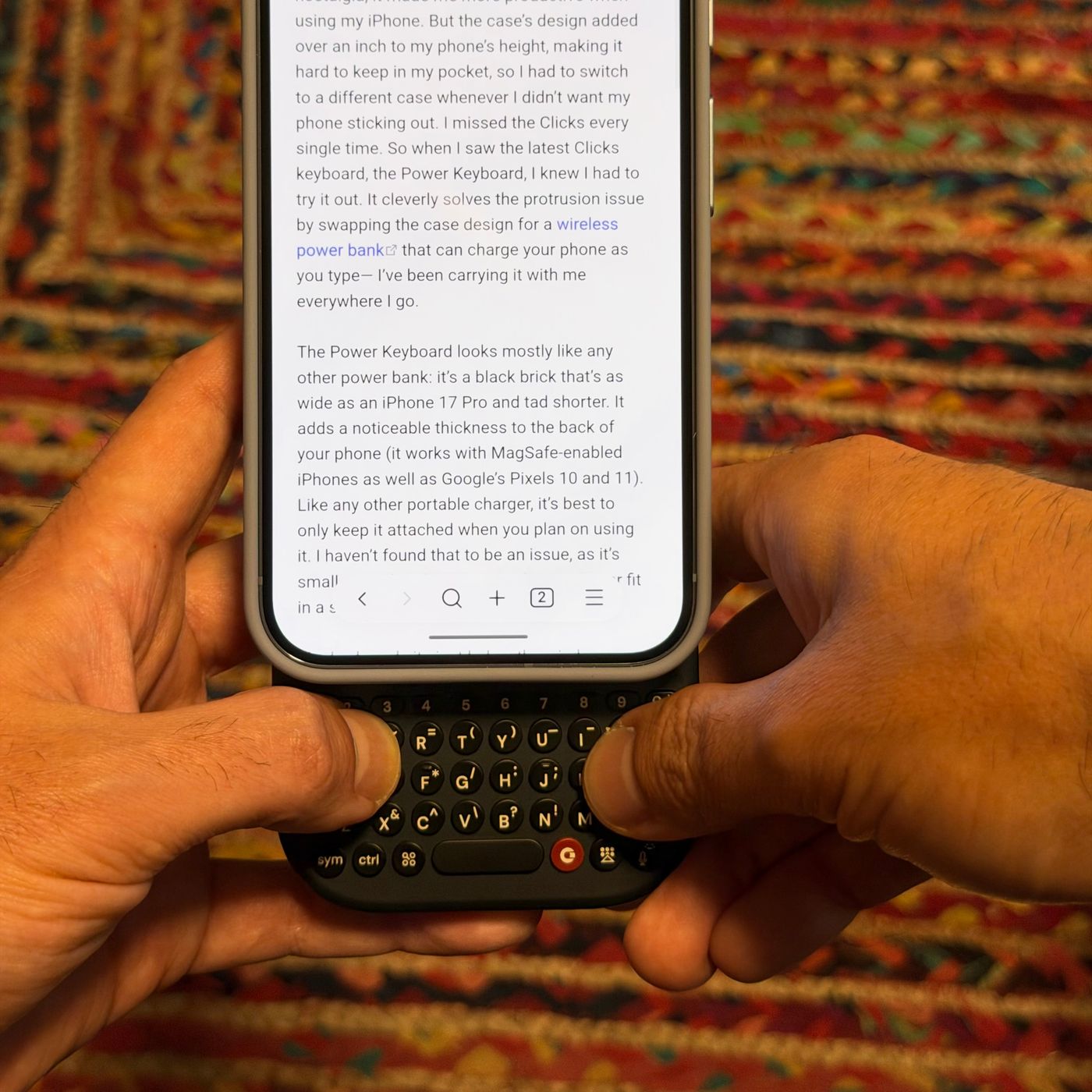 Clicks' Power Keyboard Makes Typing on an iPhone Fun Again | The