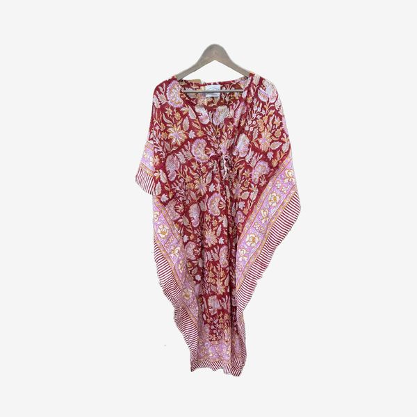 Lido Red Floral Caftan
