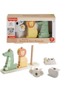 Fisher-Price Wooden Stack & Sort Animals
