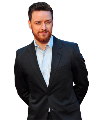 Scottish actor James McAvoy poses for pictures on the red carpet as he arrives to attend the world premiere of his latest film 