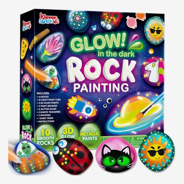 JOYIN Rock Painting Kit- Glow in The Dark Rock Kit