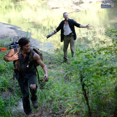 Daryl Dixon (Norman Reedus) and Merle Dixon (Michael Rooker) - The Walking Dead - Season 3, Episode 10