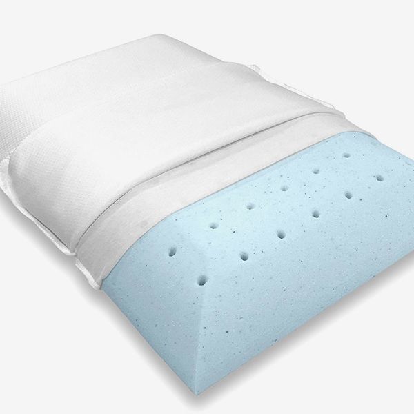 Bluewave Bedding Ultra-Slim Gel-Infused Memory-Foam Pillow
