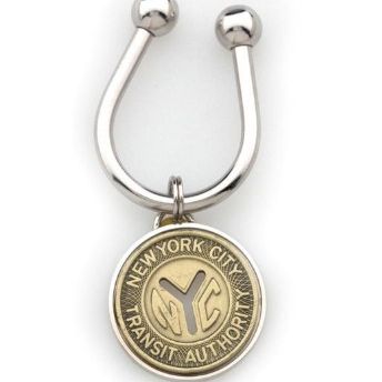 Museum of the City of New York Token Silver Plate Keyring