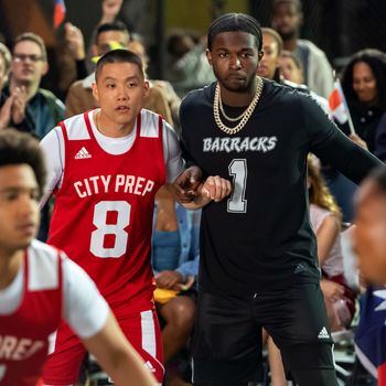 Taylor Takahashi and Pop Smoke in Eddie Huang's Boogie
