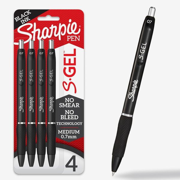 Sharpie S-Gel, Medium Point (0.7mm) - 4 Count
