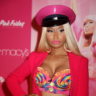 Sept. 24, 2012 - New York, New York, U.S. - Hip hop artist NICKI MINAJ launches her new fragrance 'Pink Friday' at Macy's Herald Square. (Credit Image: ? Nancy Kaszerman/ZUMAPRESS.com)
