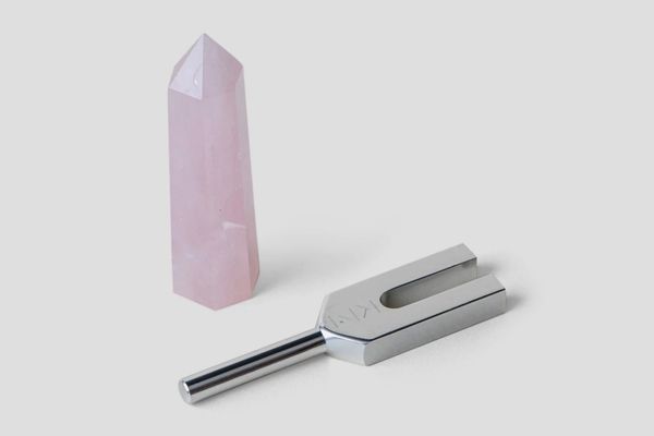 KonMari Tuning Fork & Rose Quartz Crystal