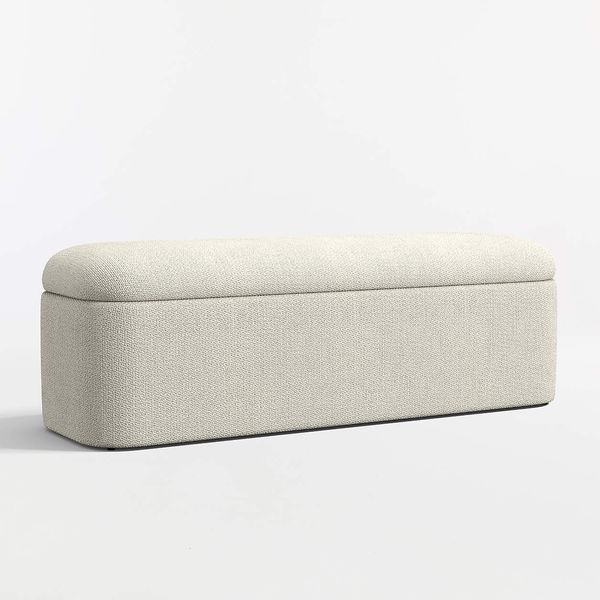 Crate & Barrel Anneli Upholstered Storage Bench