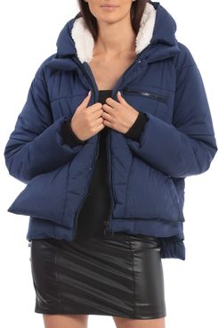 Avec Les Filles Thermalpuff Hooded Utility Puffer Jacket