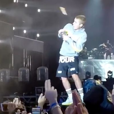 Justin Bieber Learns Important Lesson About White Underpants and Water