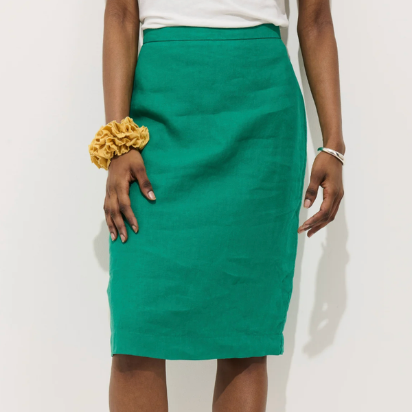 Alex Mill Maya Pencil Skirt in Linen