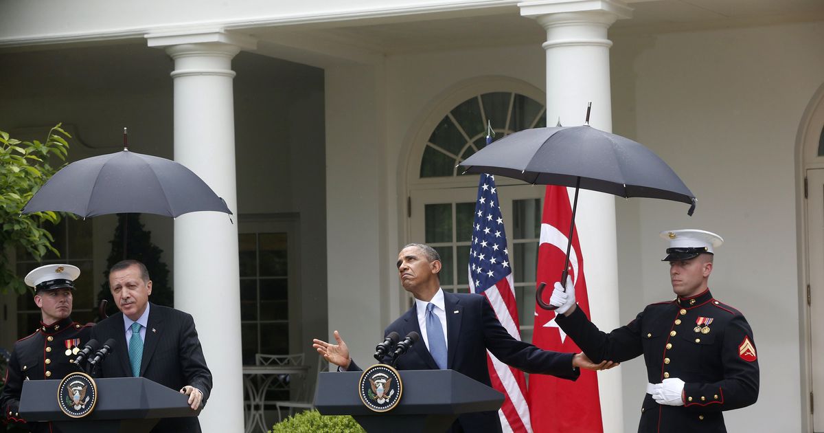 Frequently Asked Questions About President Obama’s Umbrella Marines