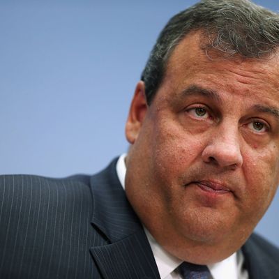 New Jersey Gov. Chris Christie delivers remarks and answers questions at the Brookings Institution, a non-partisan, public policy think tank, July 9, 2012 in Washington, DC. 
