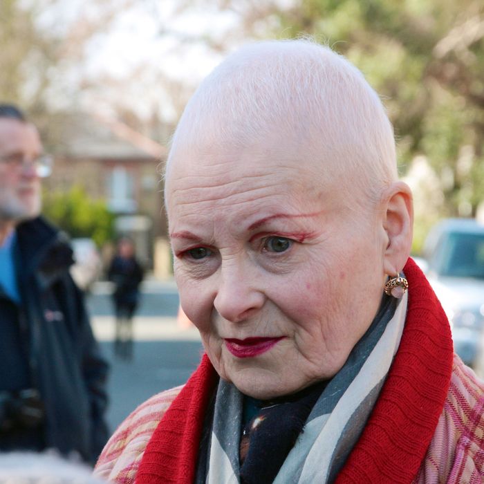 Vivienne Westwood Shaves Her Head To Save The Earth 2003