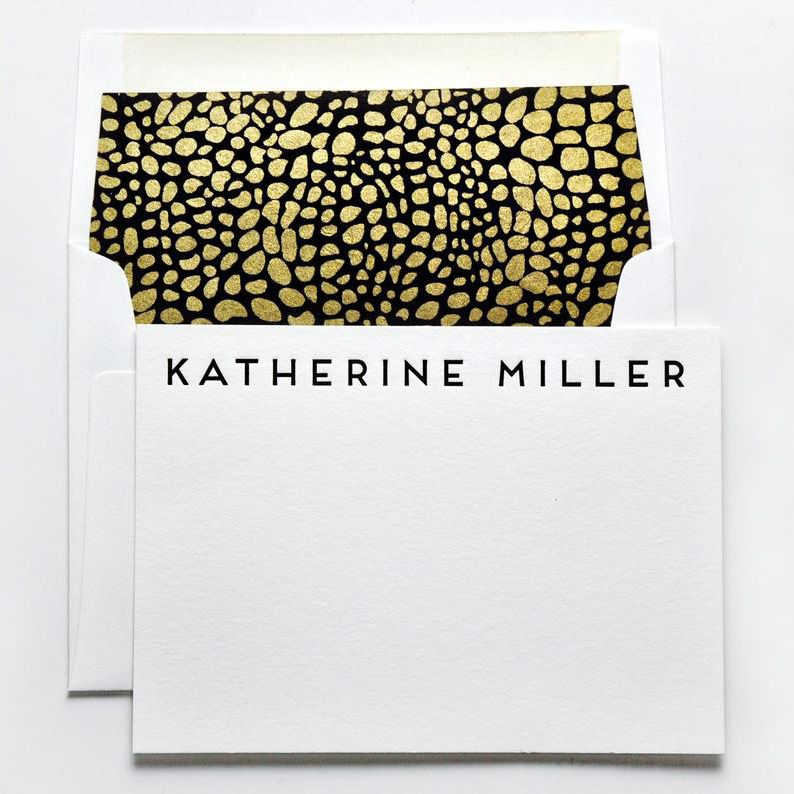 Traditional Blue argyle handcrafted Note Cards personalization may added off