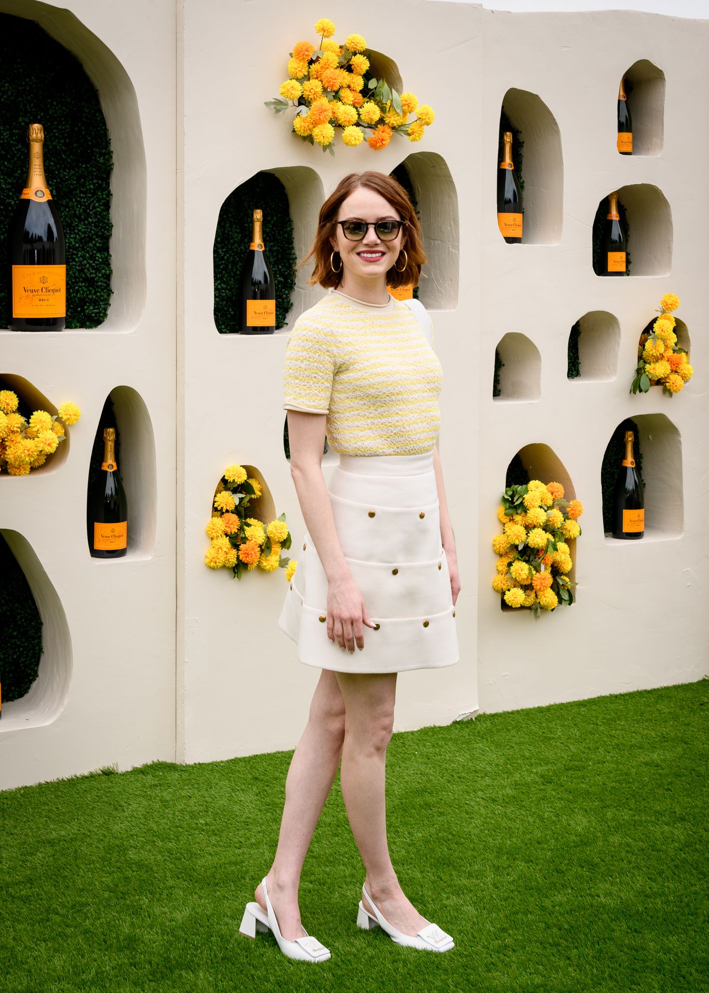 Emma Stone Wore Louis Vuitton To The 2023 Veuve Clicquot Polo Classic