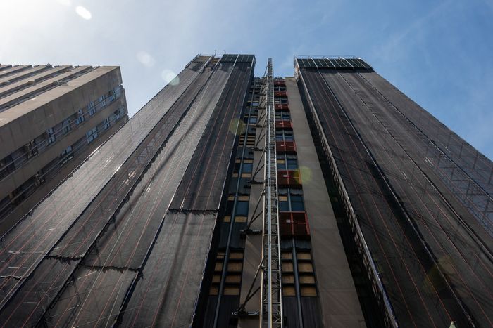 The current jail, now being demolished.