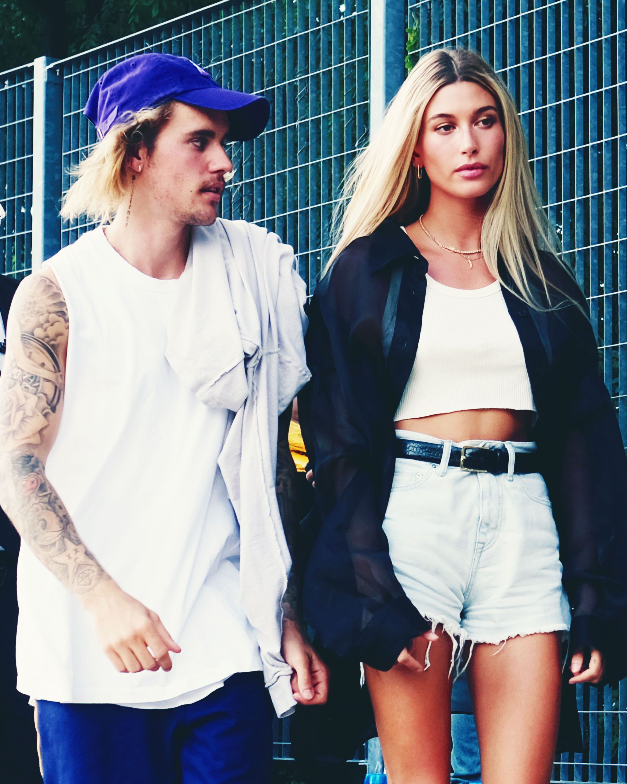 Hailey Baldwin With Justin Bieber at Joan's on Third November 3