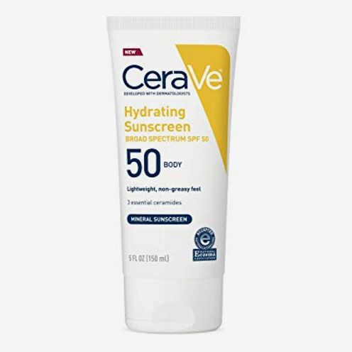 CeraVe Mineral Sunscreen Lotion SPF 50 Face Lotion with Zinc Oxide