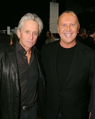 Michael Douglas and Michael Kors.