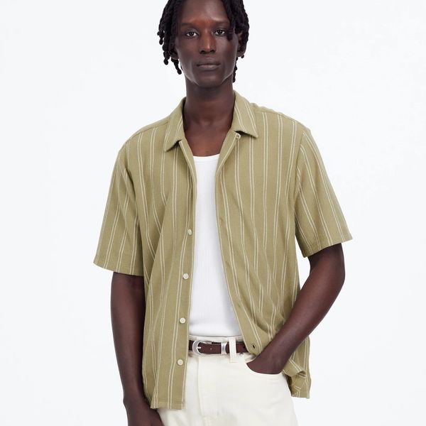 Madewell Textured Camp Collar Shirt