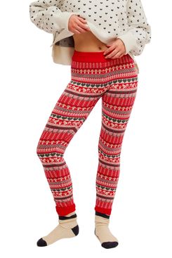 Free People Falala Fair Isle Leggings