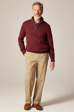 cHeritage Cotton Quarter-zip Sweater