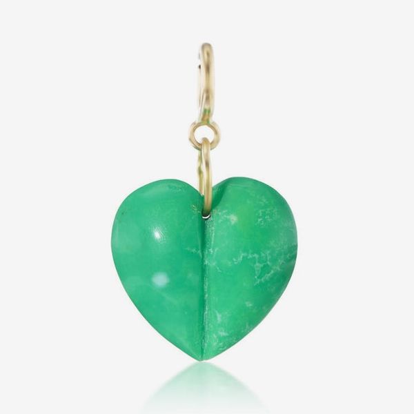 Ten Thousand Things Turquoise Split Heart Charm