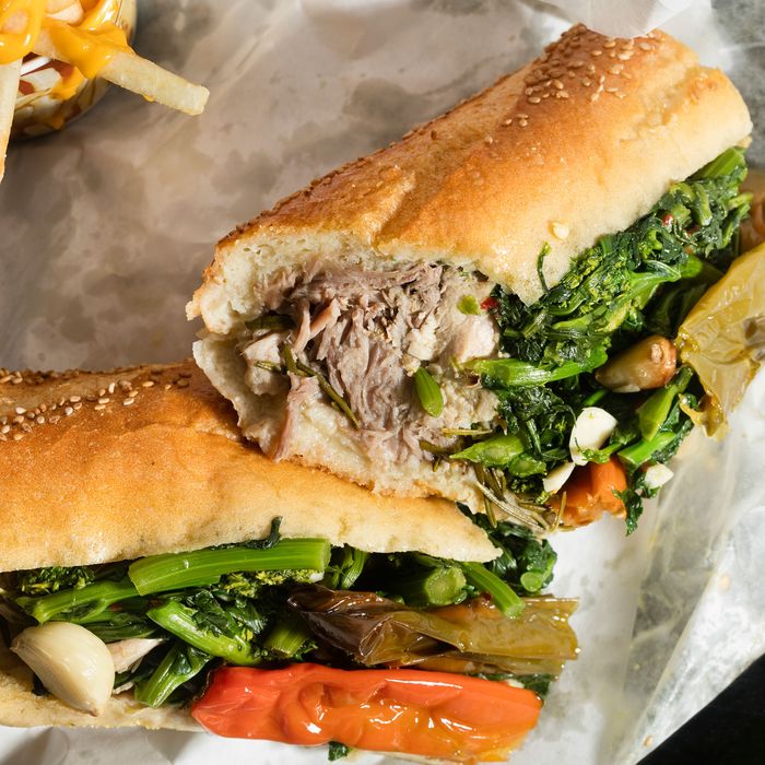 roast pork sandwich