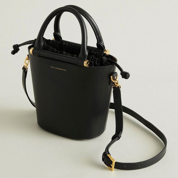 WANT Les Essentiels Mini Munro Leather Bucket Bag