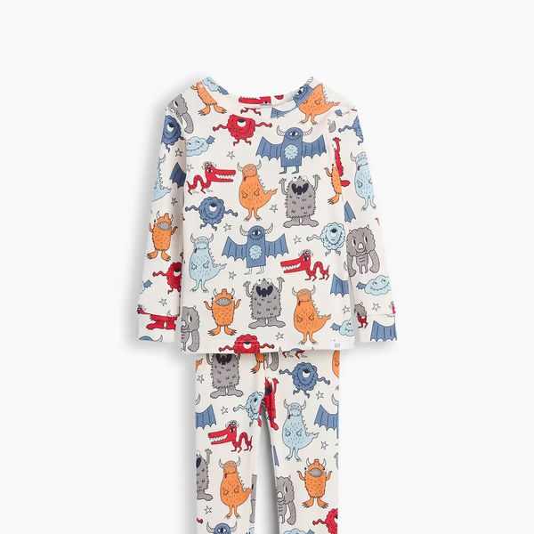 Gap Baby & Toddler Organic Brushed Cotton Monsters PJ Set