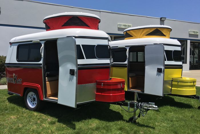 different sizes of travel trailers