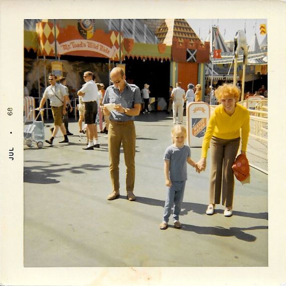 Bob Fosse, Nicole Fosse, and Gwen Verdon at Disneyland in July 1968.