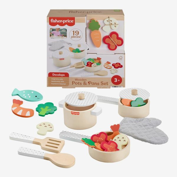 Fisher-Price Wooden Pots & Pans Set