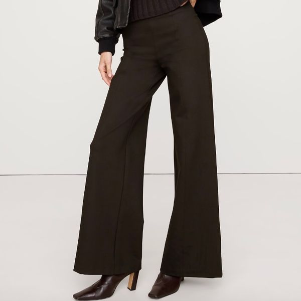 Banana Republic High-Rise Wide-Leg Everywhere Ponte Pull-on Pant