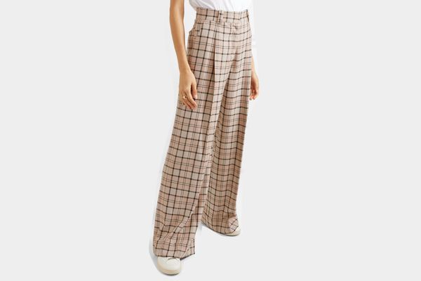 See By Chloé Checked woven wide-leg pants