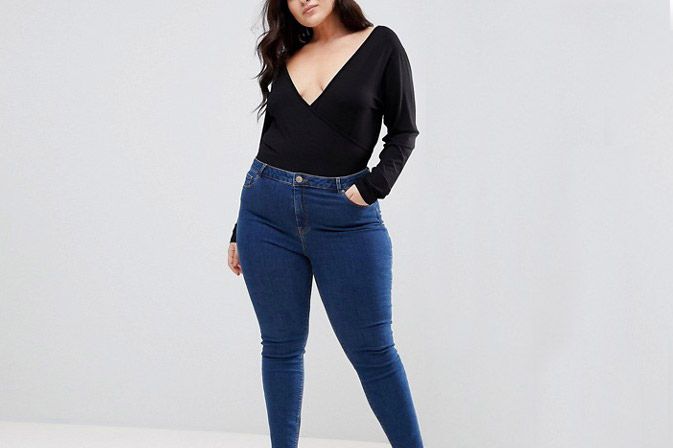 ASOS DESIGN Curve bodysuit with … curated on LTK  Curvy women fashion,  Curvy girl fashion, Curvy women jeans