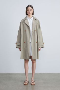 L148 Outdoor Cotton Double-Breasted Trench Coat