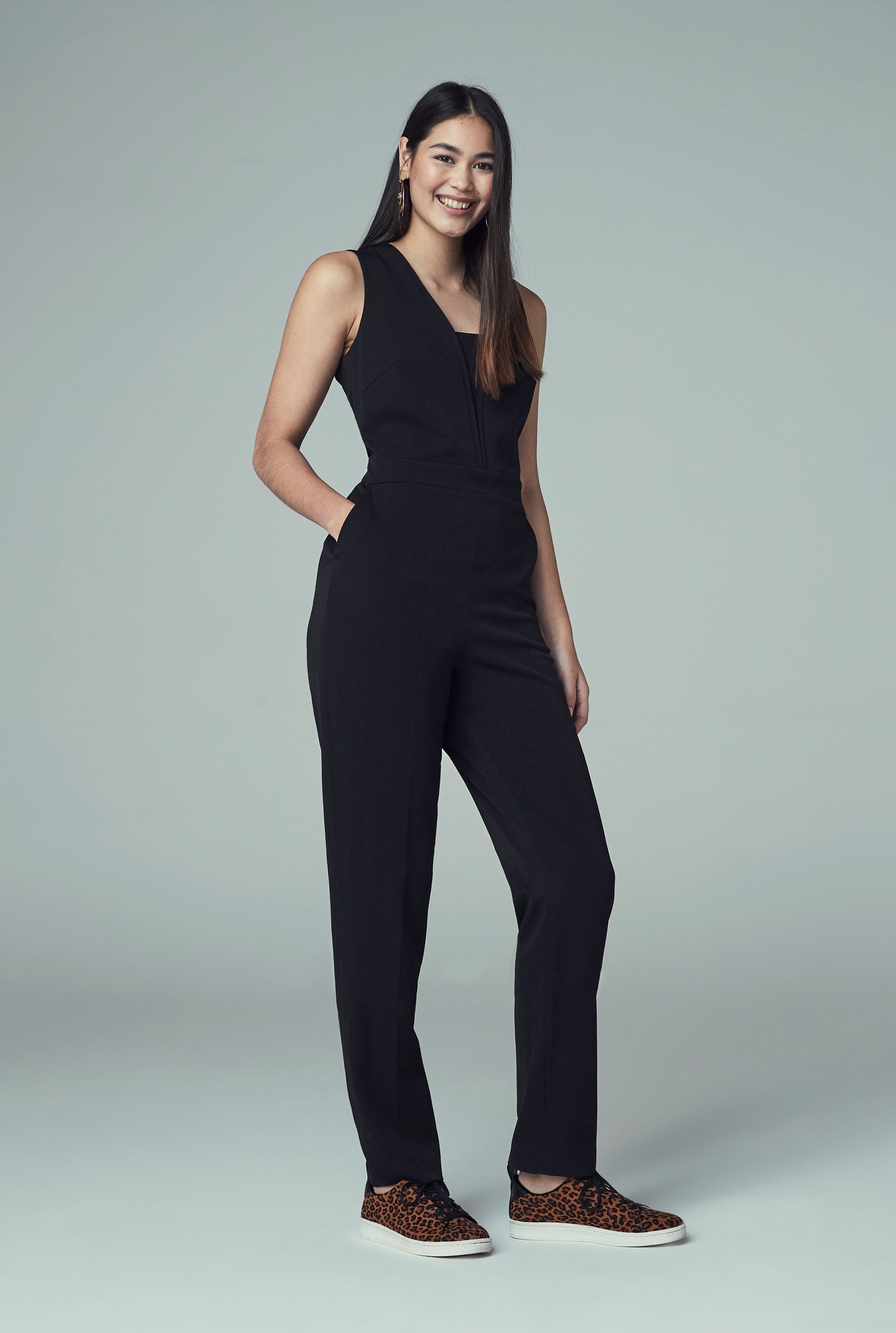 Sleeveless Knit Jumpsuit for Women Natural Life Overalls Baggy Wide Leg Loose Rompers Jumpsuit