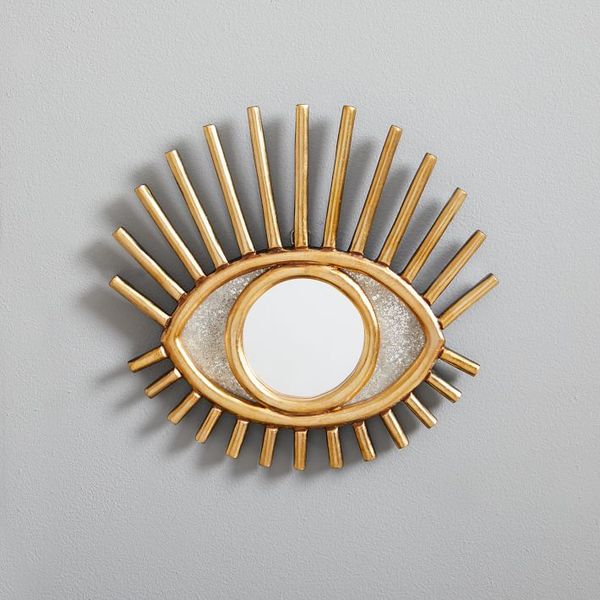 peruvian wall mirror gold eye decorative piece - strategist best decorative mirrors