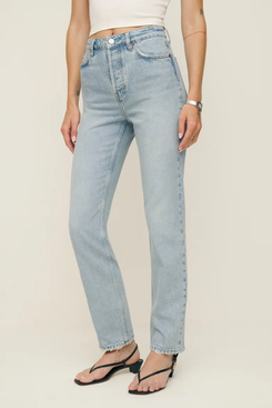 Reformation Cynthia High Rise Straight Jeans