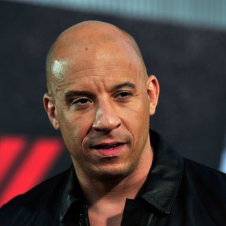 Actor Vin Diesel arrives at the Premiere Of Universal Pictures' 