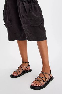 Intentionally Blank Lychee Sandals - Black/White