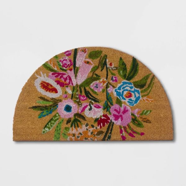 Opalhouse Painted Floral Doormat