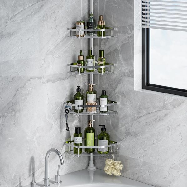 Lamu Shower Caddy Corner Tension Pole