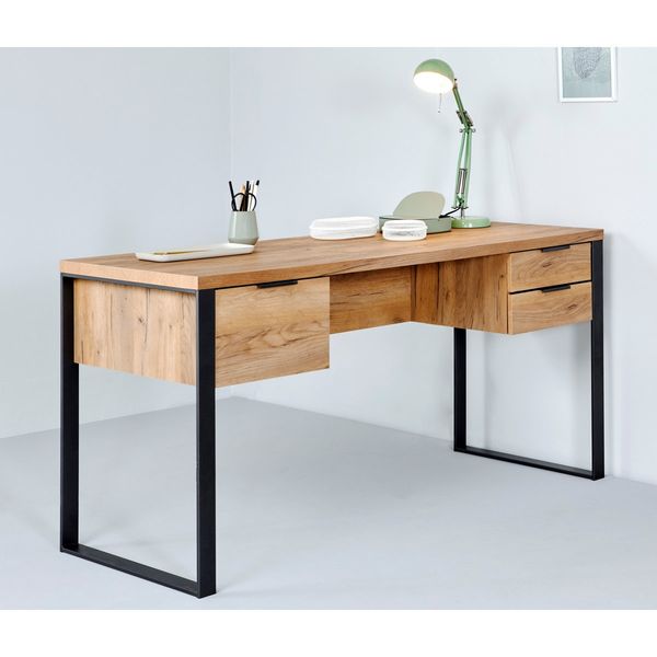 17 Stories Draylen Metal Base Writing Desk