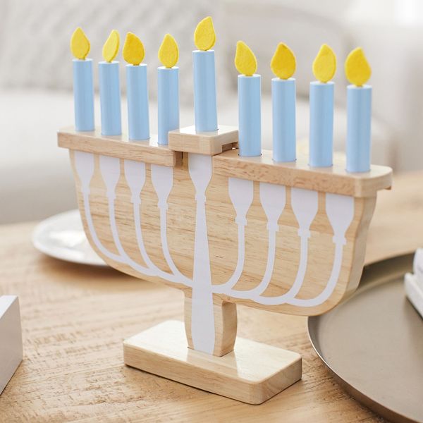 PB Kids Wooden Toy Menorah