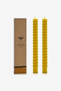 DEYBBY Natural Spiral Beeswax Candles