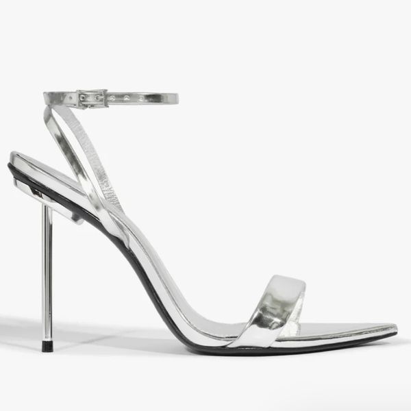 Schutz Michella Specchio Leather Sandal